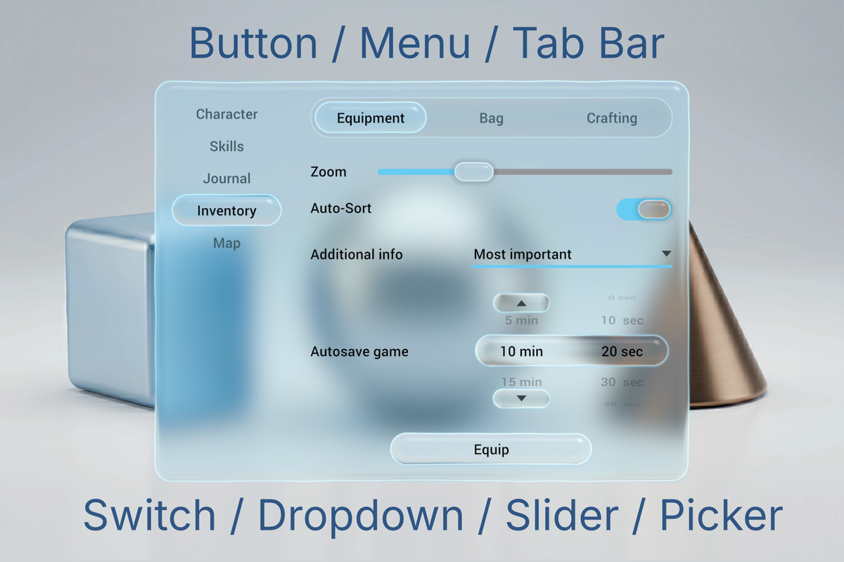 Ya.LivingGlass for UI Toolkit - Liquid Glass UI Kit