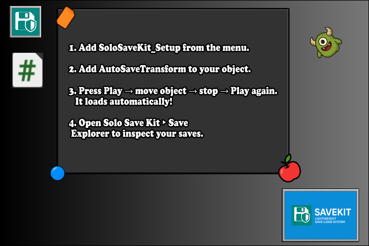 SaveKit – Lightweight Save/Load Solution for Unity