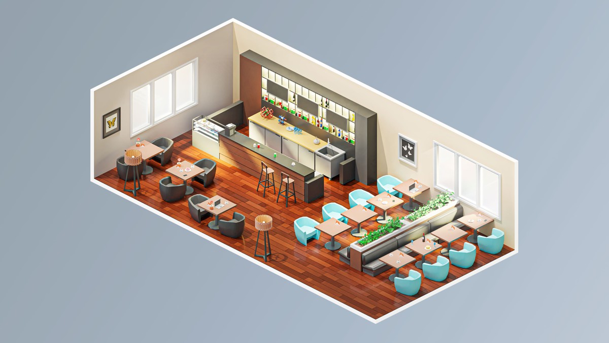 Interior 6 - Low Poly 3D Models Pack