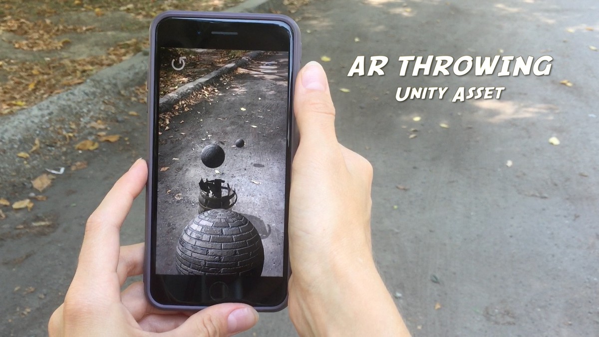 AR Throwing: Augmented Reality — AR Throw Ball, AR Throw Weapon — AR Toss