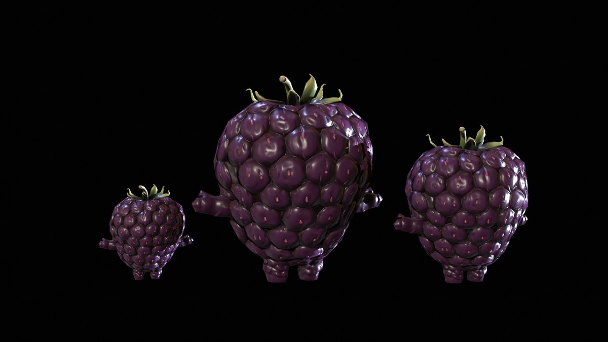 Chibi Fruit Blackberry