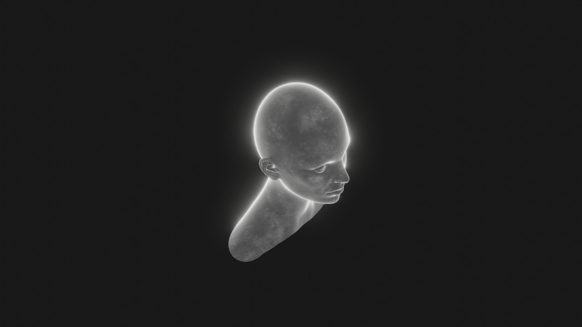 Ghostly Male Female Heads 3D Model Pack - Animated, Blend Shapes