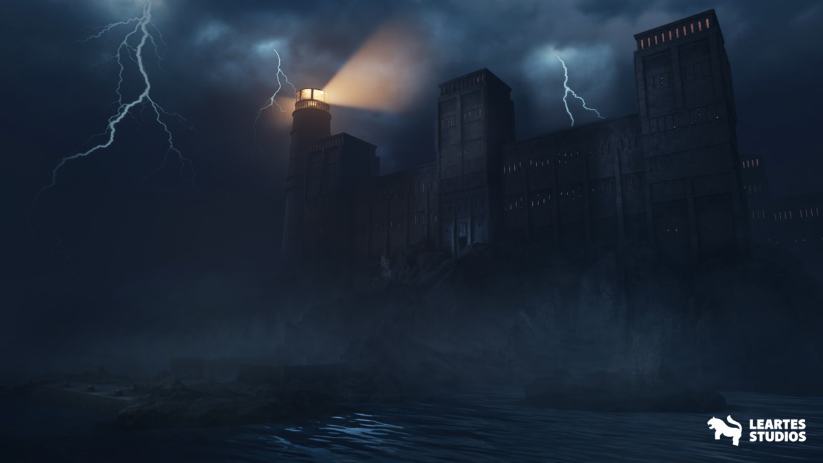 Haunted Prison Environment ( Exterior + Interior , Modular)