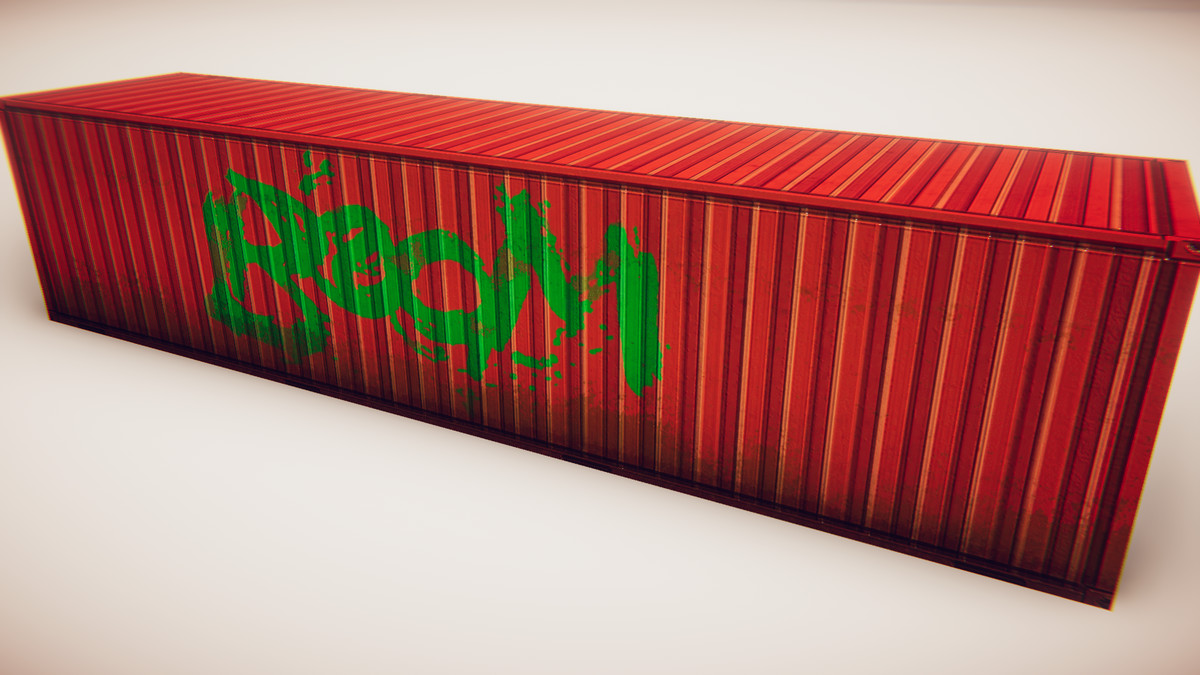 Extreme Low poly Containers Pack - Mobile Containers