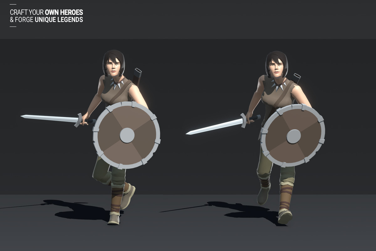 Polyquest Heroes: Warrior I Huntress