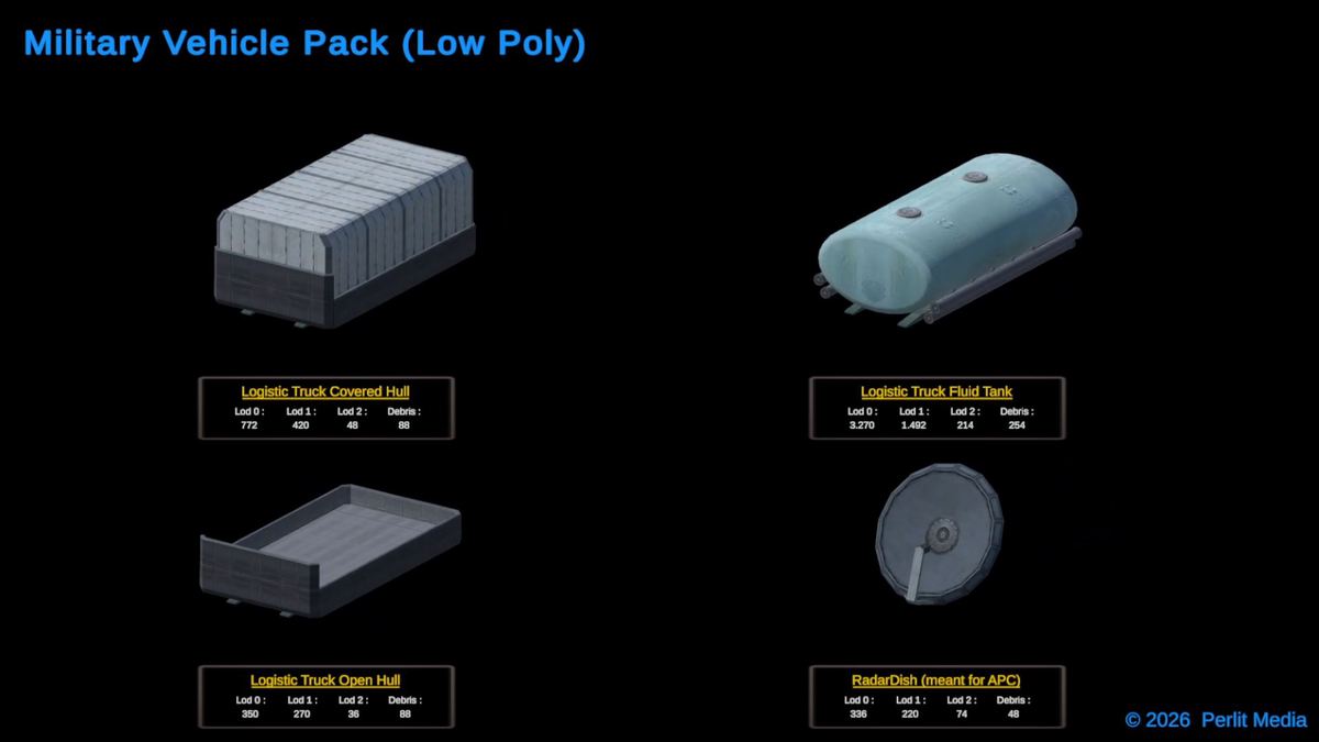 3D Military Vehicle Pack (LowPoly)