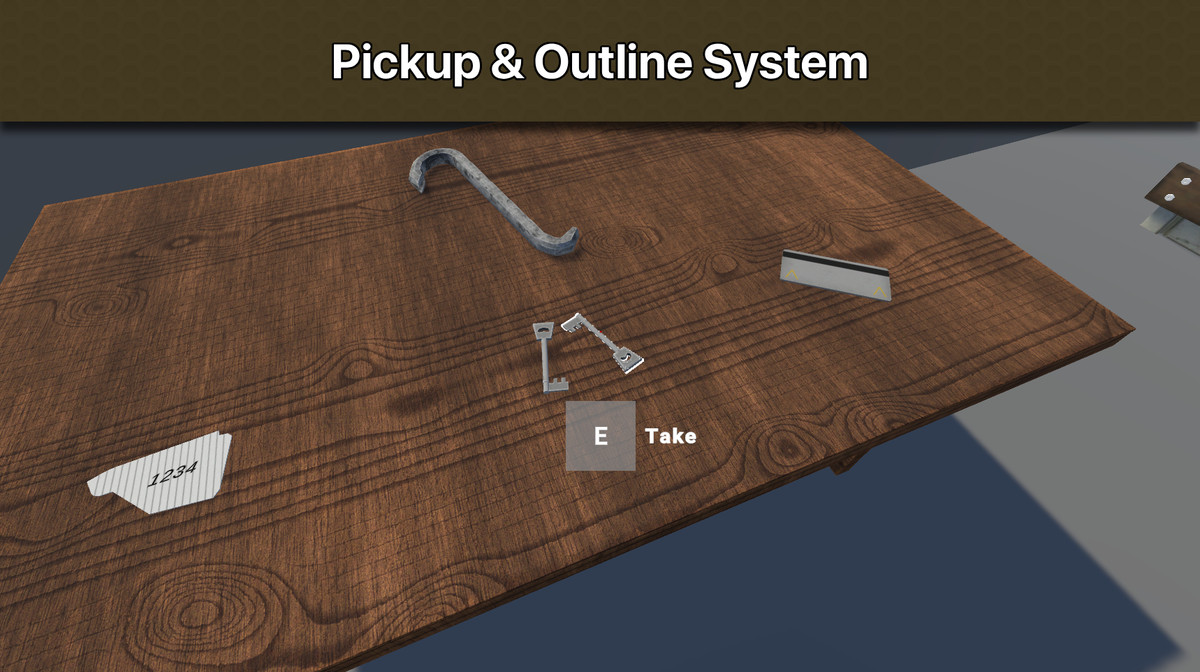 Escape Core: FPS Interaction & Inventory, Door System