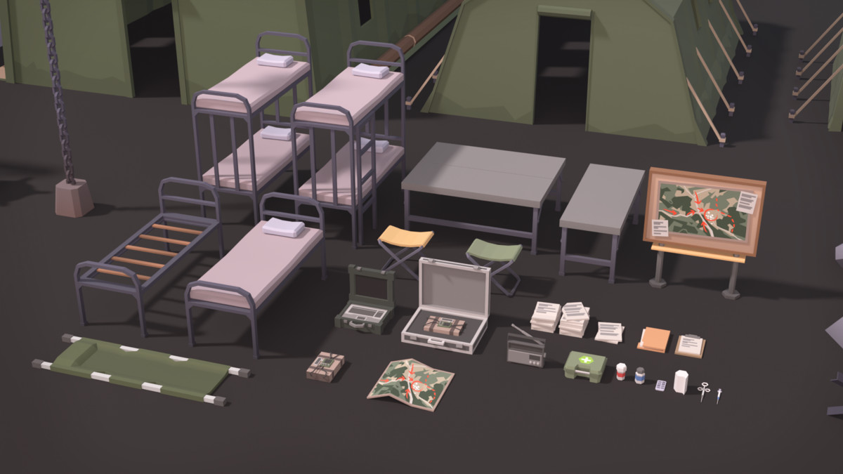 Military Props Pack (Stylized) – BoznaWhat