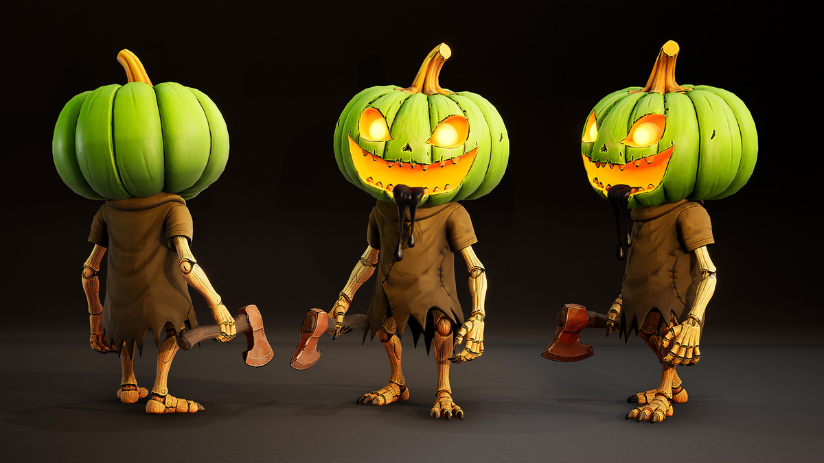Stylized Pumpkin Horror Character Pack