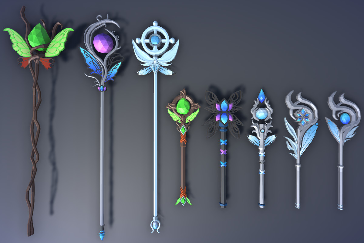 900 Low Poly Fantasy RPG Weapons - Ultimate 3D Pack