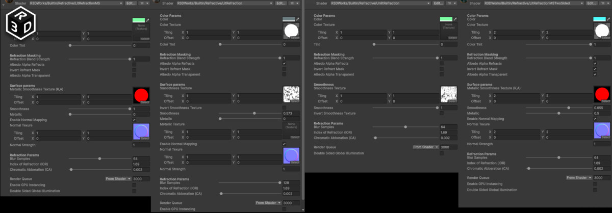 Builtin Refractive Shader