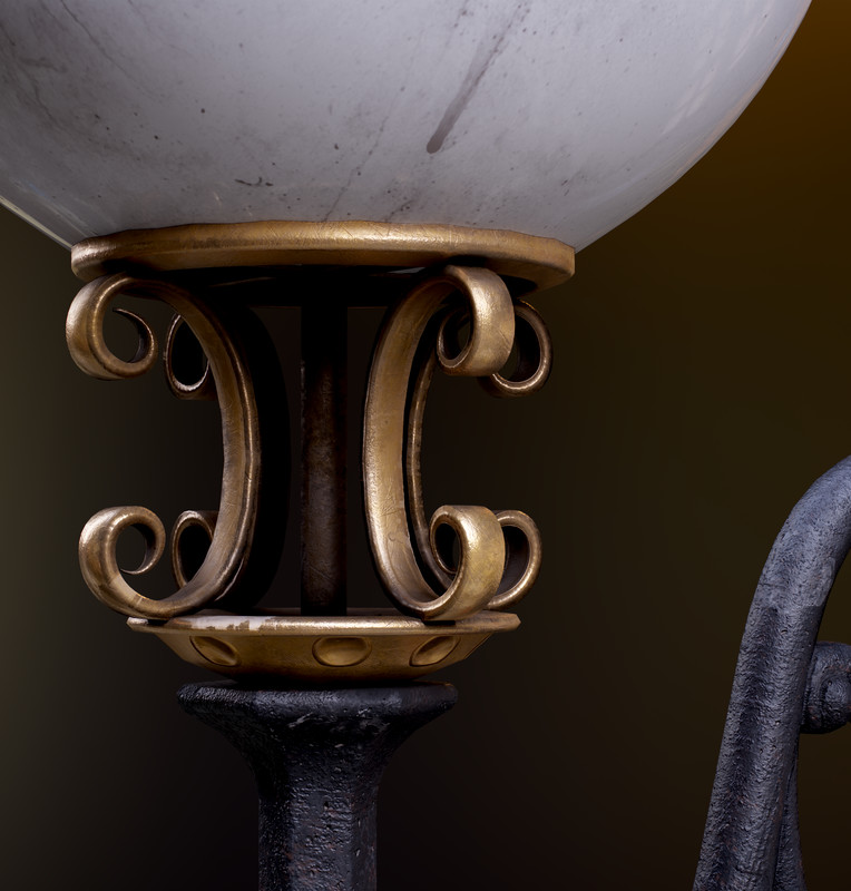 Round Street Lamp