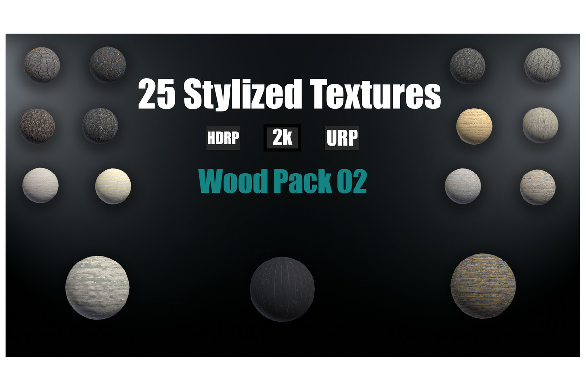 Stylized Wood Textures Mega Pack