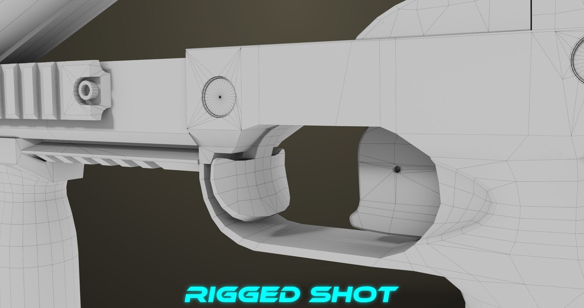 6 Grenade Launcher Black URP HDRP Textures