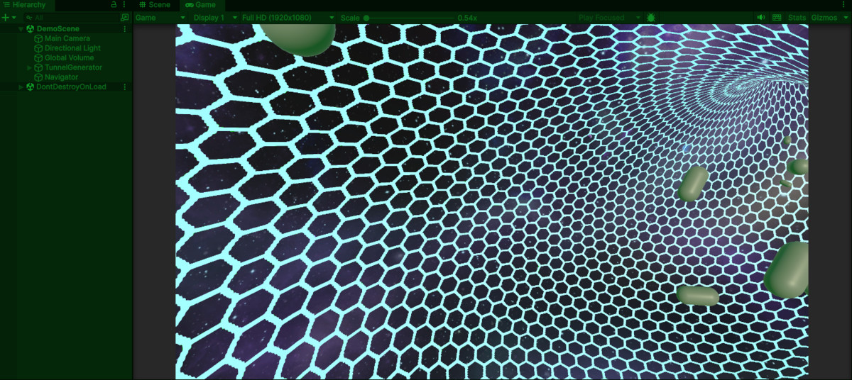 Infinite tunnel generator