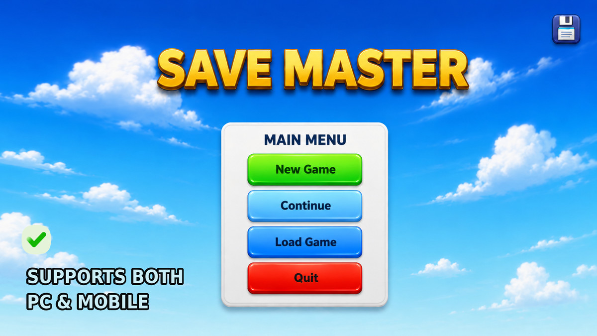 Save Master - Save and Load System with Multiple Slot Support