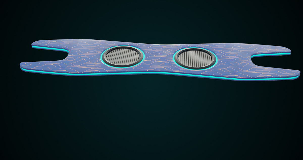 Sci-Fi Hoverboard 1 URP HDRP Textures