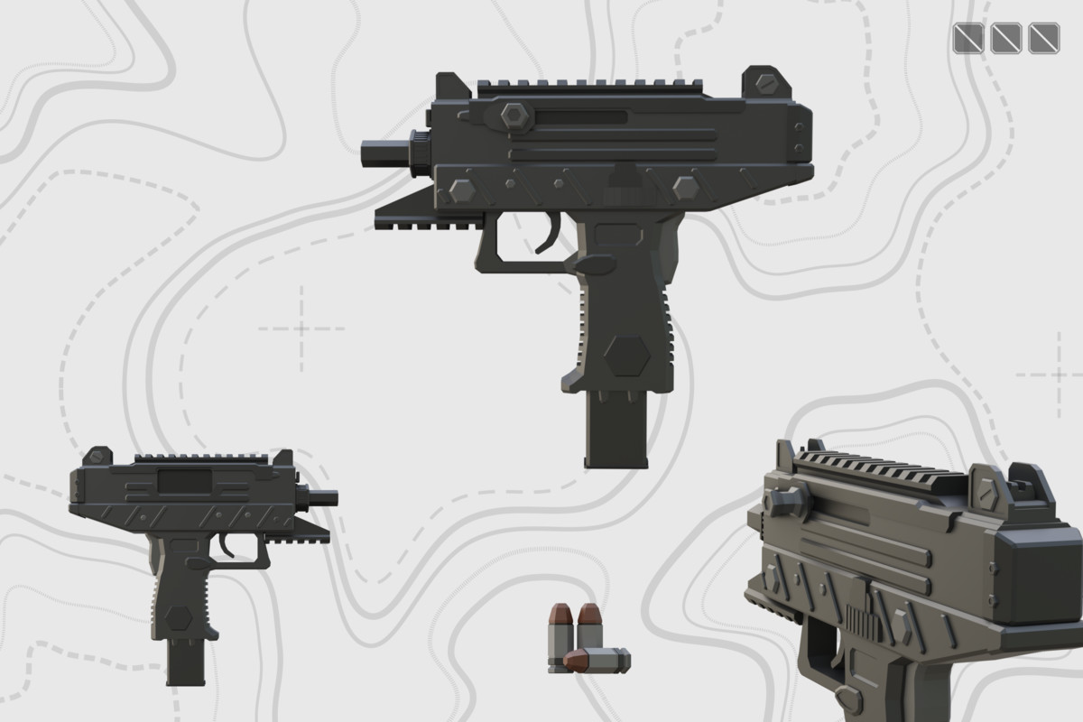 Low Poly Weapon Bundle Pack Fin