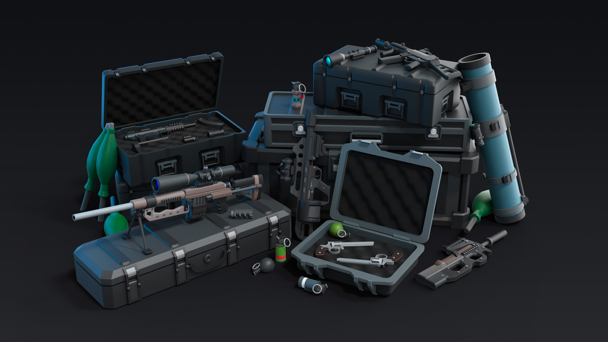 Firearms - Low Poly 3D Models Pack