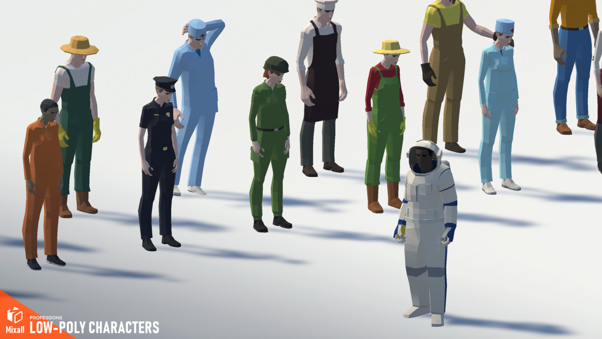 Professions - Low-poly characters