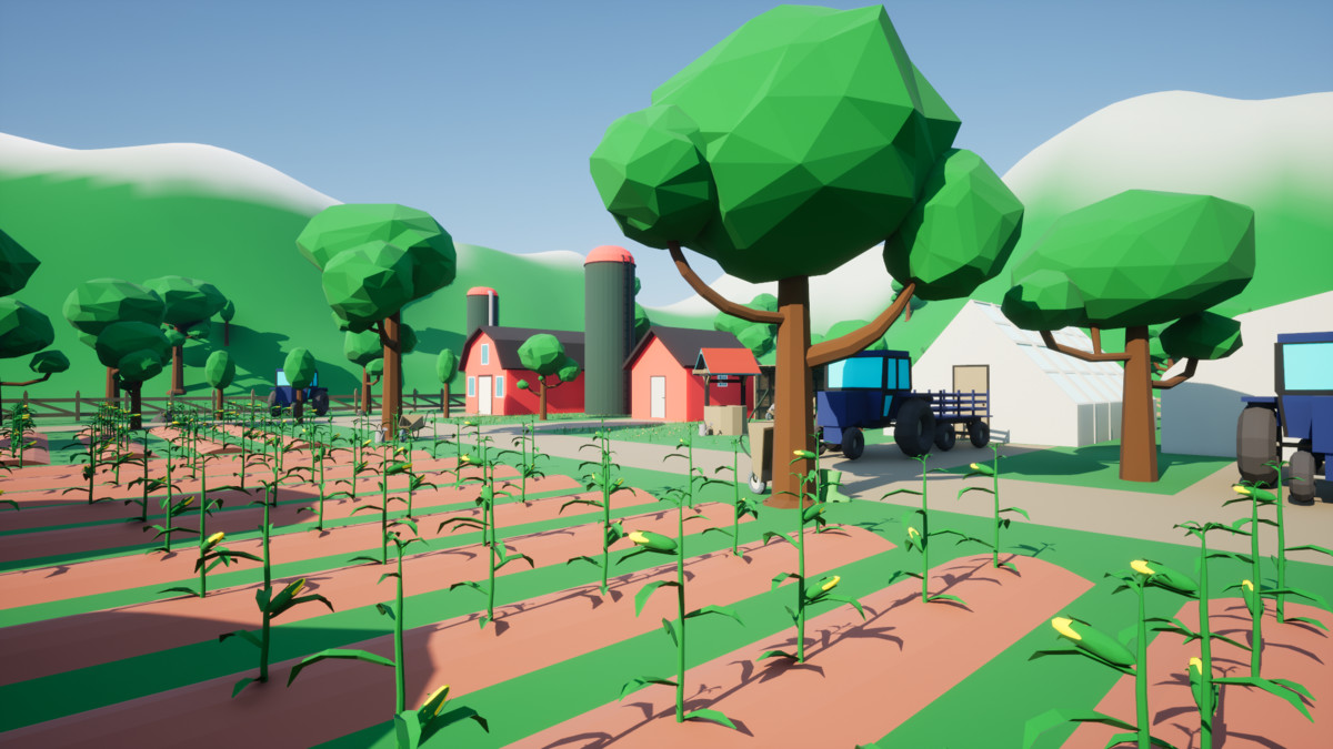 3D Low Poly Farm [Desktop & Mobile]