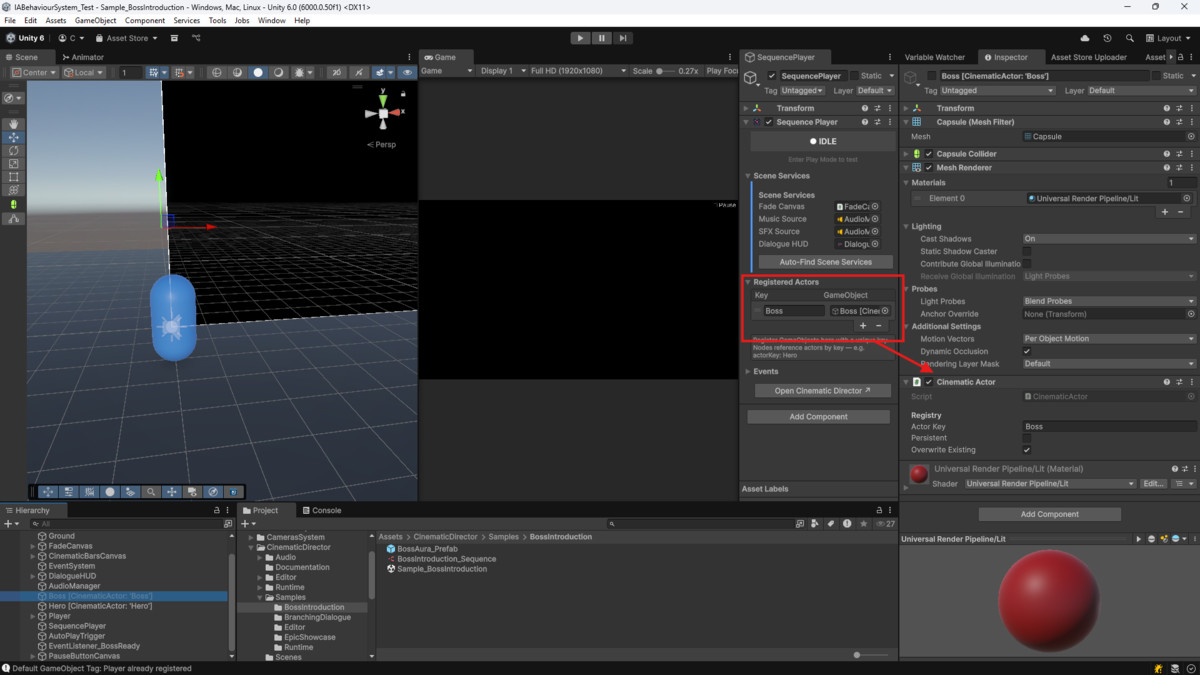 CineGraph: Node-Based Cinematics & Cutscenes
