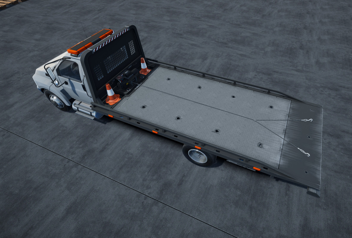 Rollback towing truck