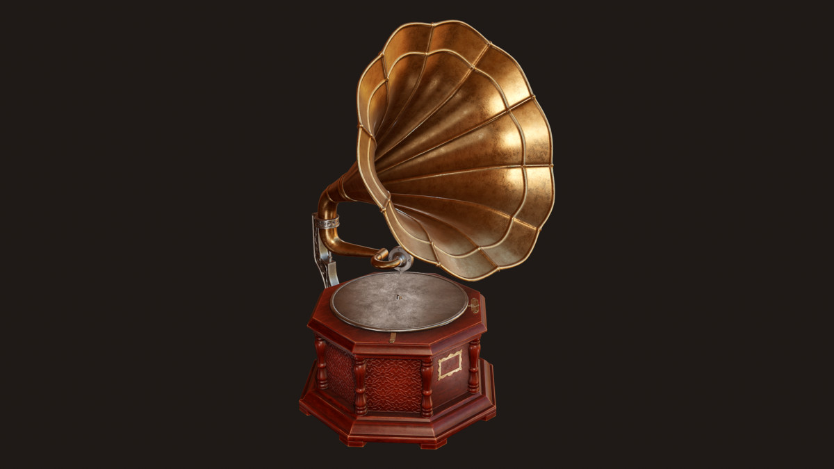 Vintage Gramophone (Animated)