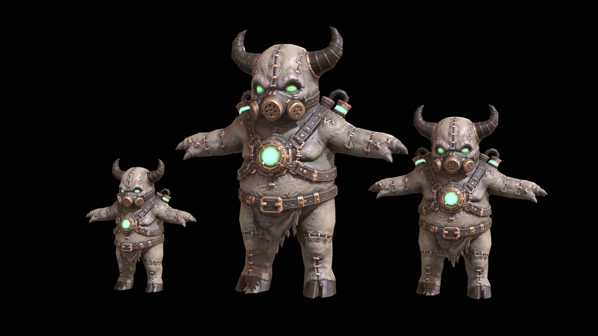 Chibi Necro Zombie Bull