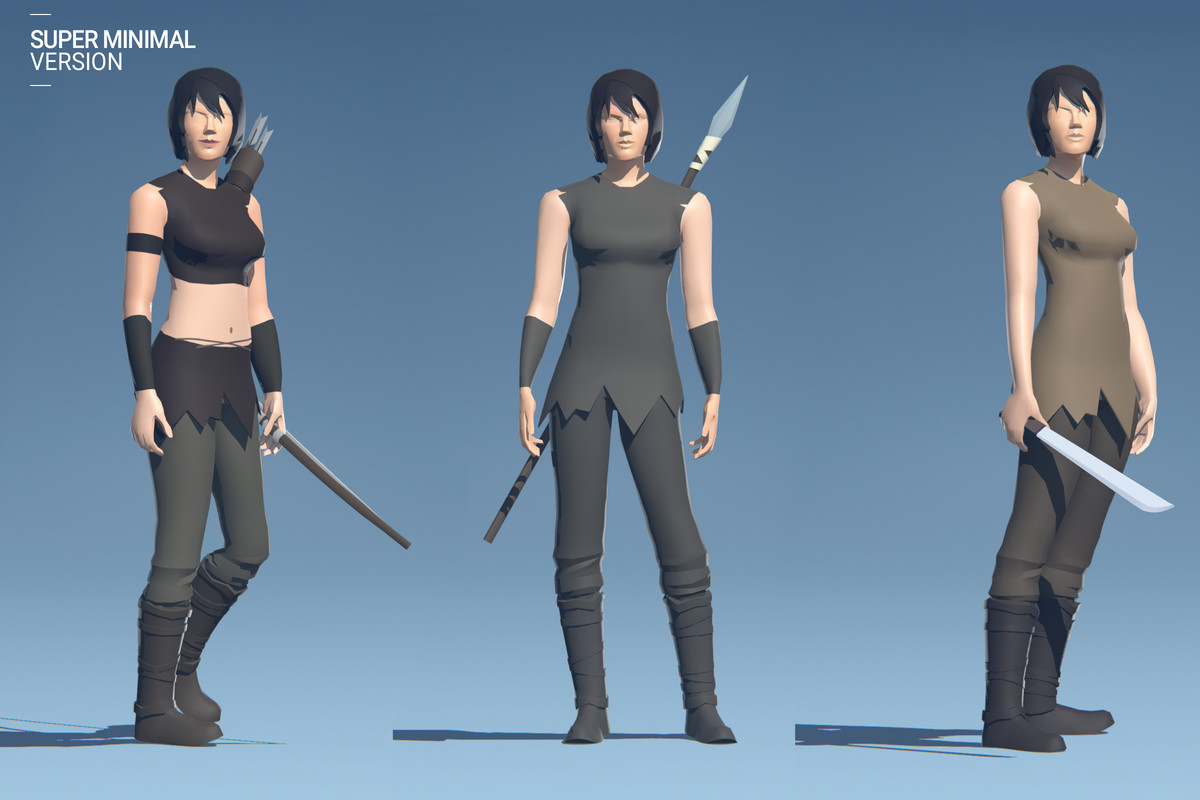 Polyquest Heroes: Warrior I Huntress