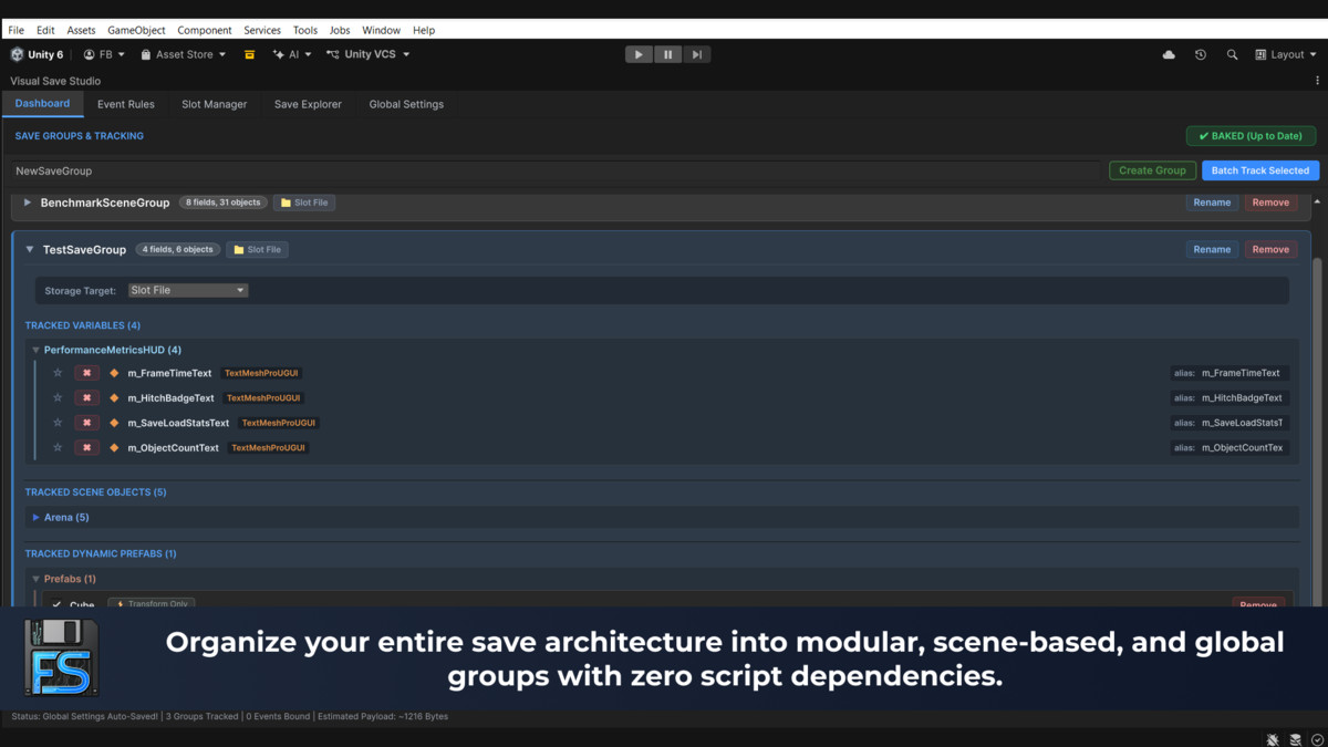 FuzzySave: Zero-Code Visual Save & Load System