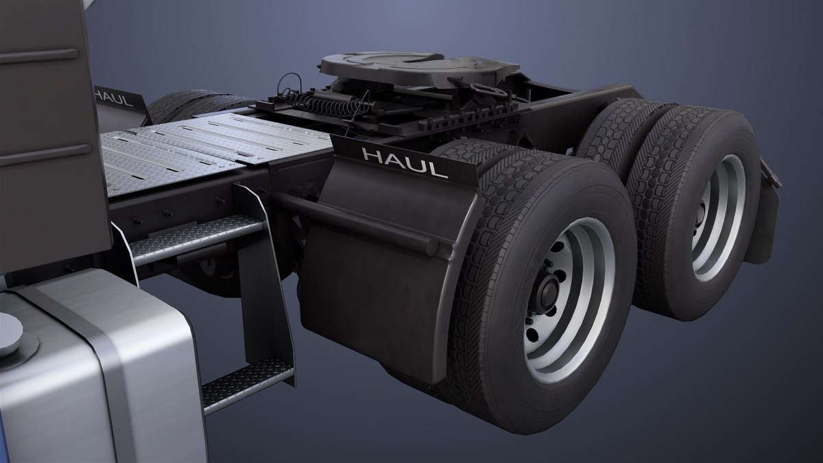 Heavy Truck Blue Chassis 05 URP HDRP Textures