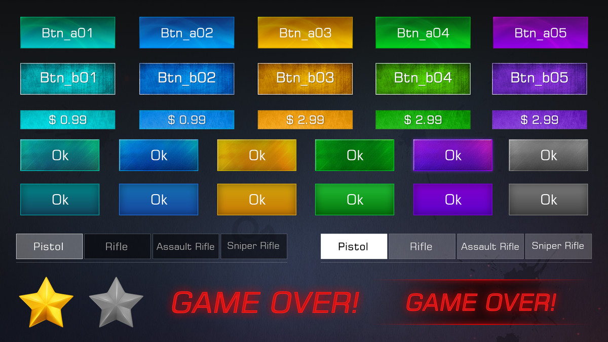 Modern Shooting UI Pack(+PSD)