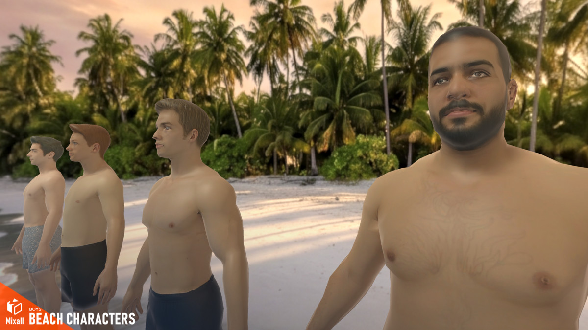Beach characters - Boys