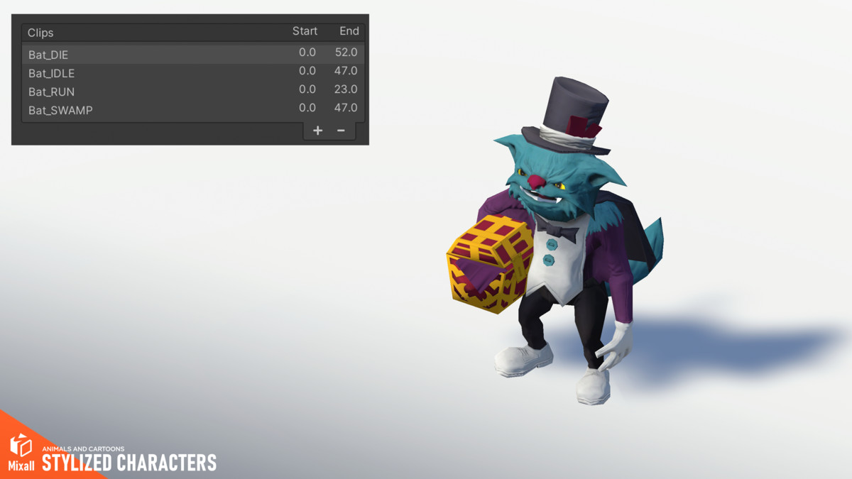 Stylized characters - animals and cartoons