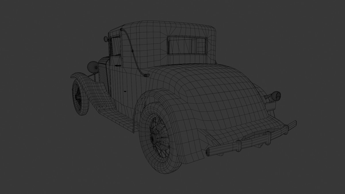 Vintage Two-Seater 1930s – Classic Car Asset