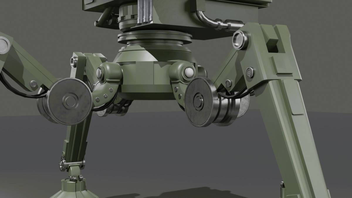 Quad-Leg Military Turret
