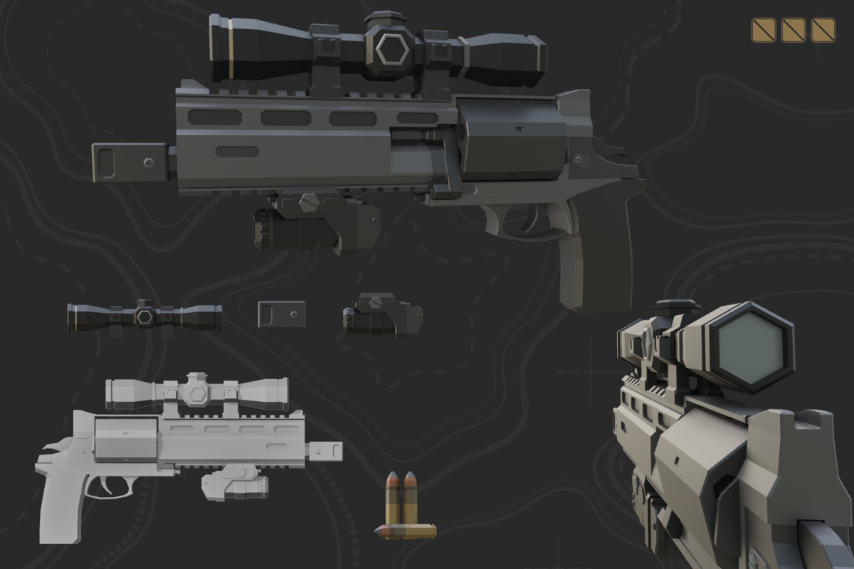 Low Poly Weapon Bundle Pack V