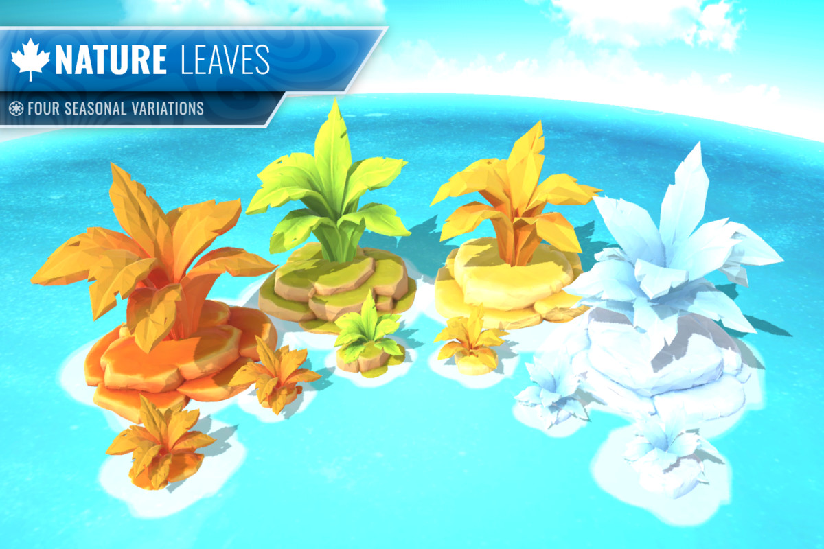 Stylized Nature Pack - Four Seasons (LOD, Optimized, Atlas)