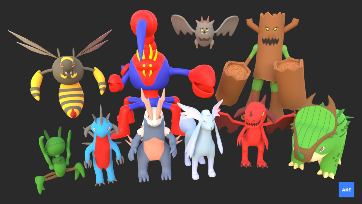 Monsters Pack-Stylized Asset Pack by Ake