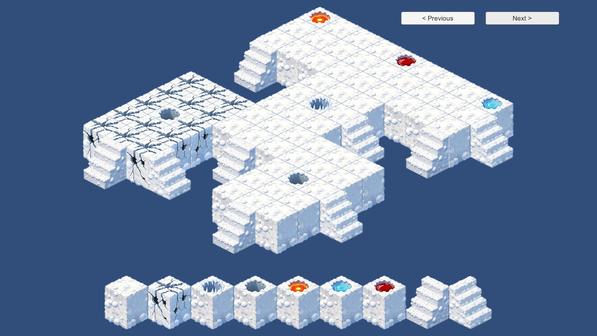 2D Isometric Modular Tileset – Desert & Frozen