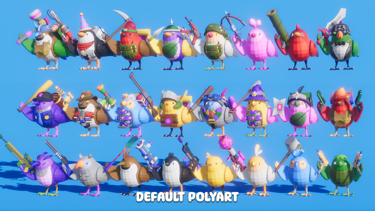 Tiny Bird Rumble Polyart