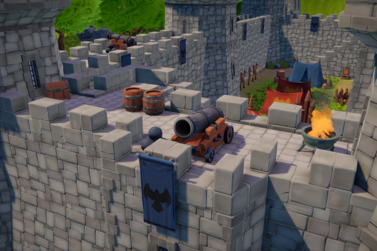 Stylized Medieval Modular Fort and Castle