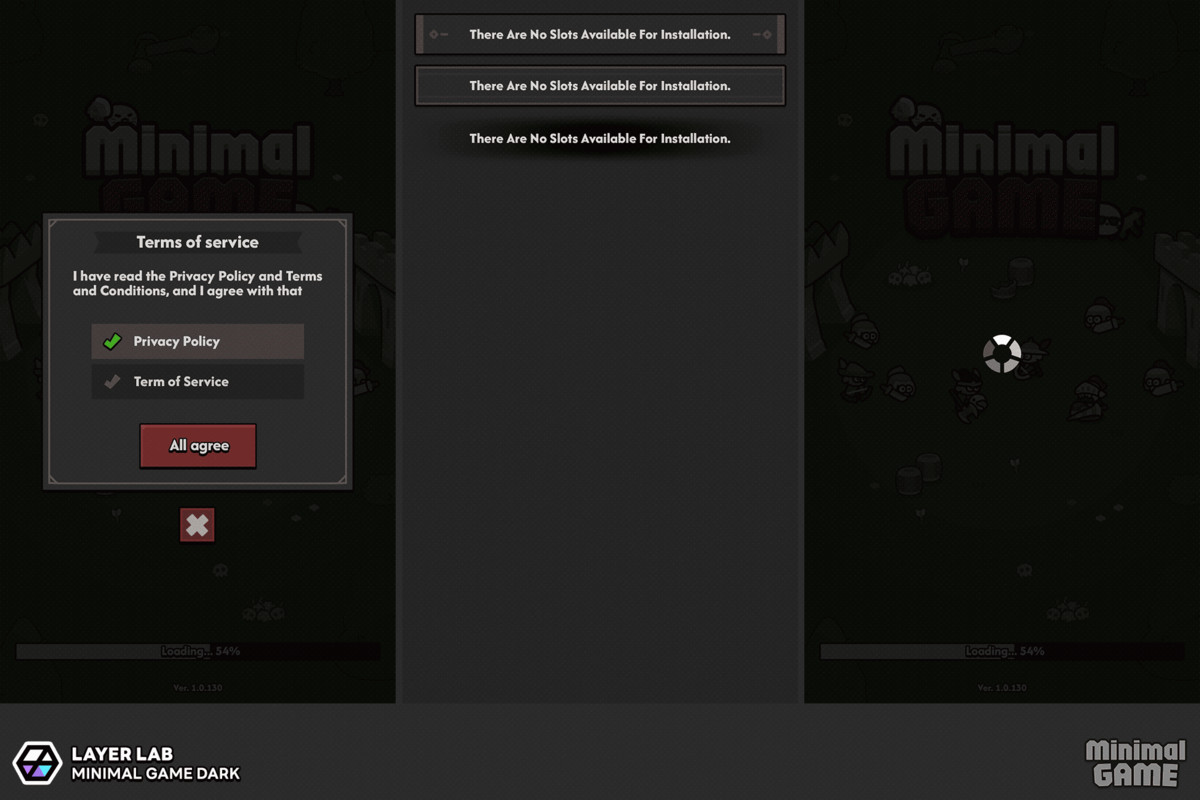 GUI Pro - Minimal Game Dark