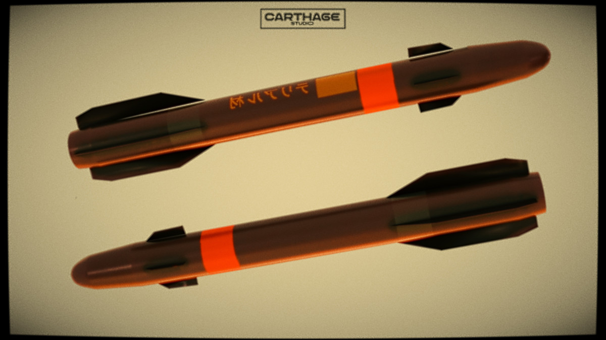 Modular lowpoly Missile & Launcher Pack