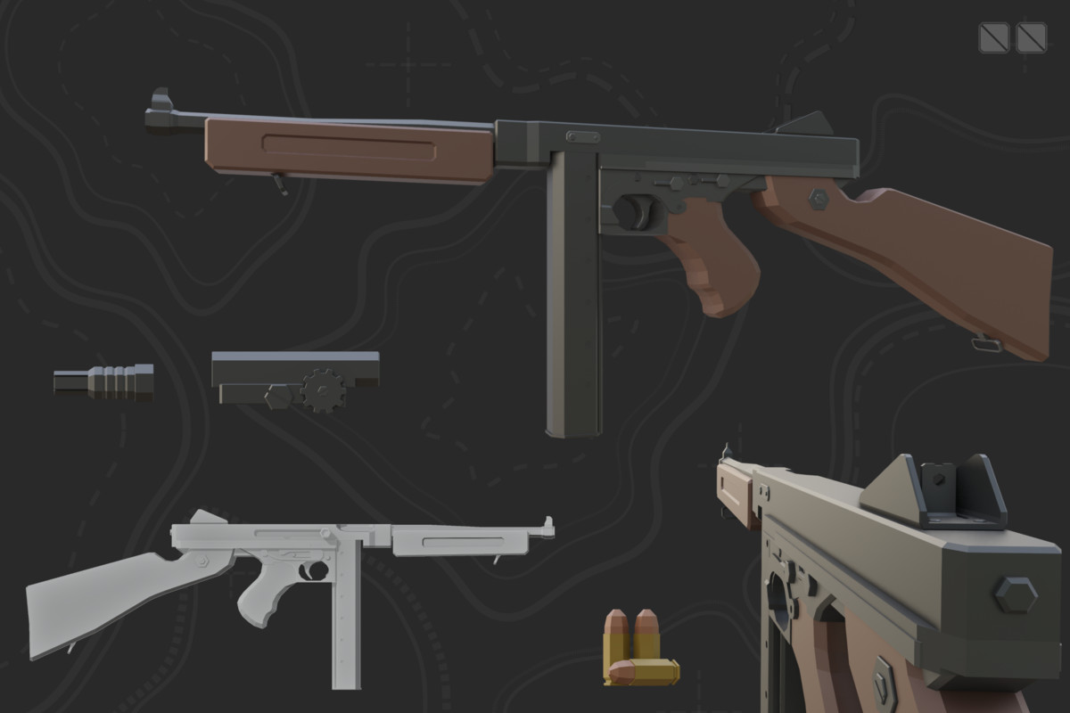 Low Poly Weapon Bundle Pack V