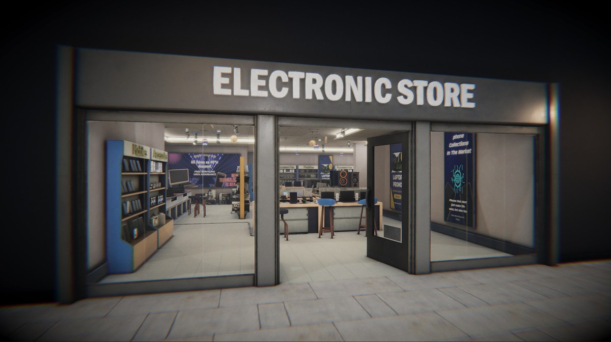 Electronic Store 3d Environment