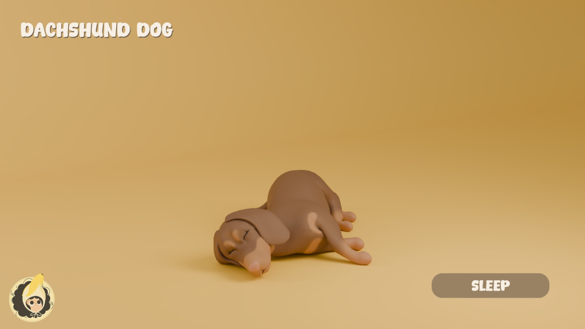 Animated Dachshund Dog