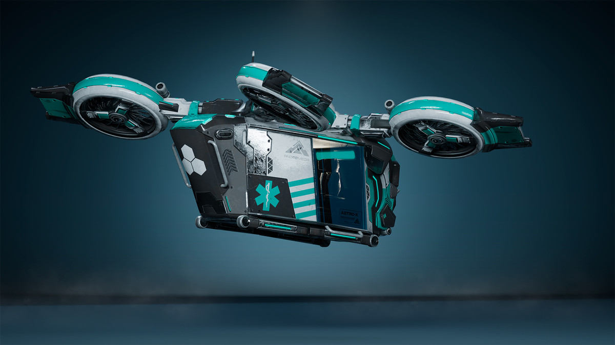 Sci-Fi Medic Helicopter