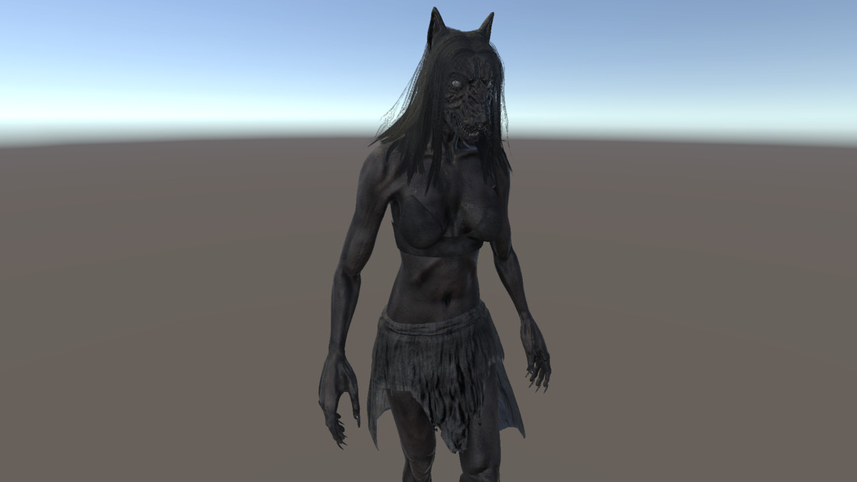 Female Werewolf - Realistic Horror Creature
